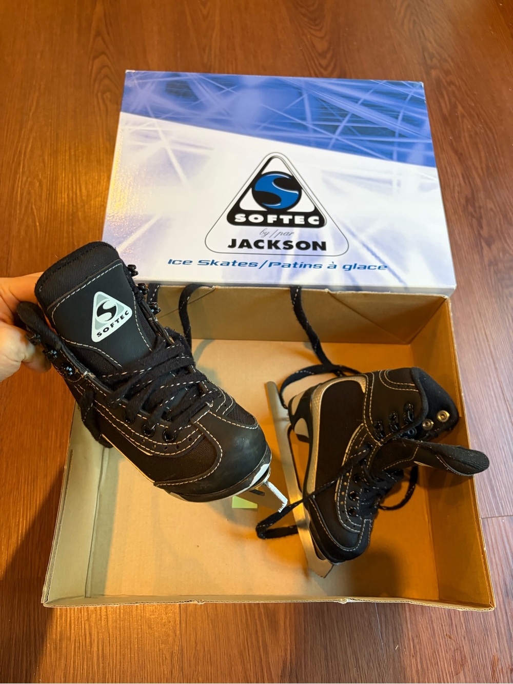 Jackson Ultima Softec Vista Toddler Kids Black Figure Ice Skates ST3201 size8